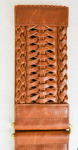 Molly Vegan Leather Waist Belt in Brown