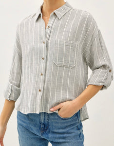 Lana Blouse in Charcoal