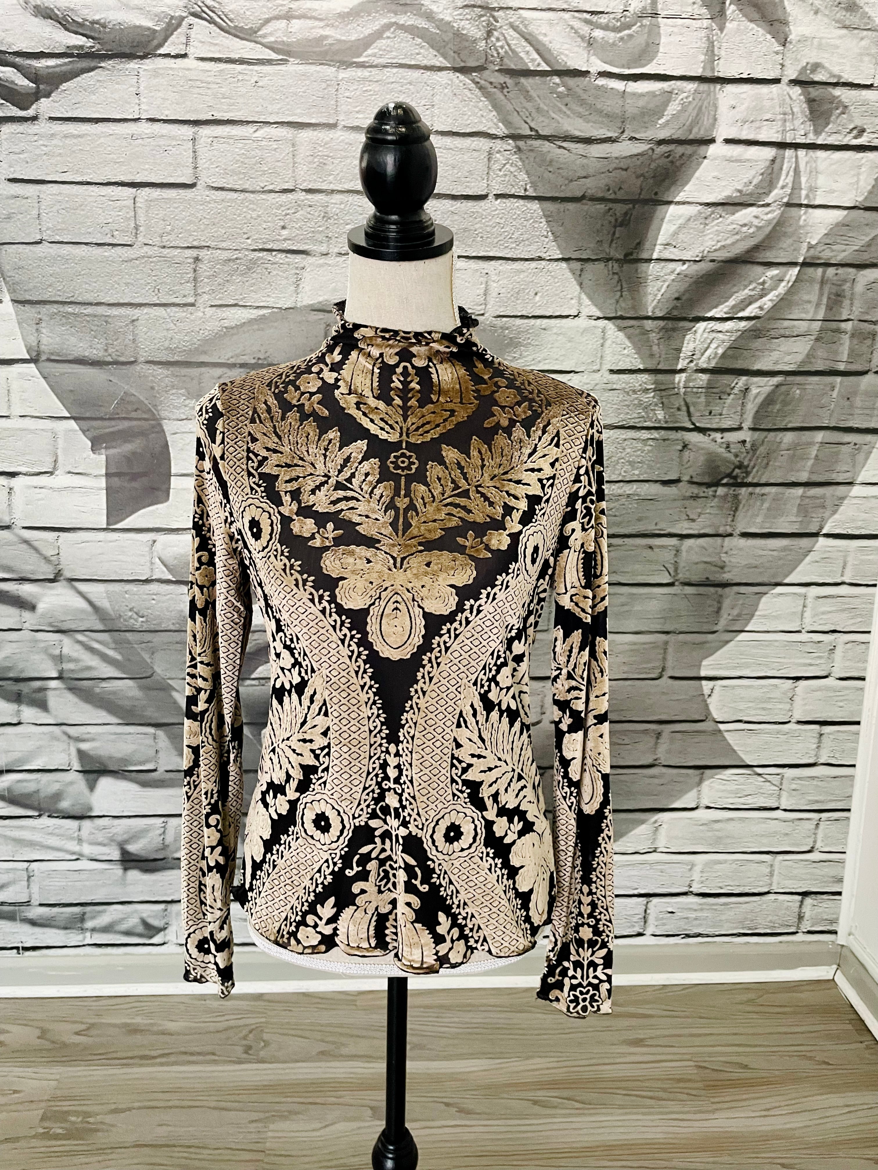 Clarke Velvet Blouse in Smoke