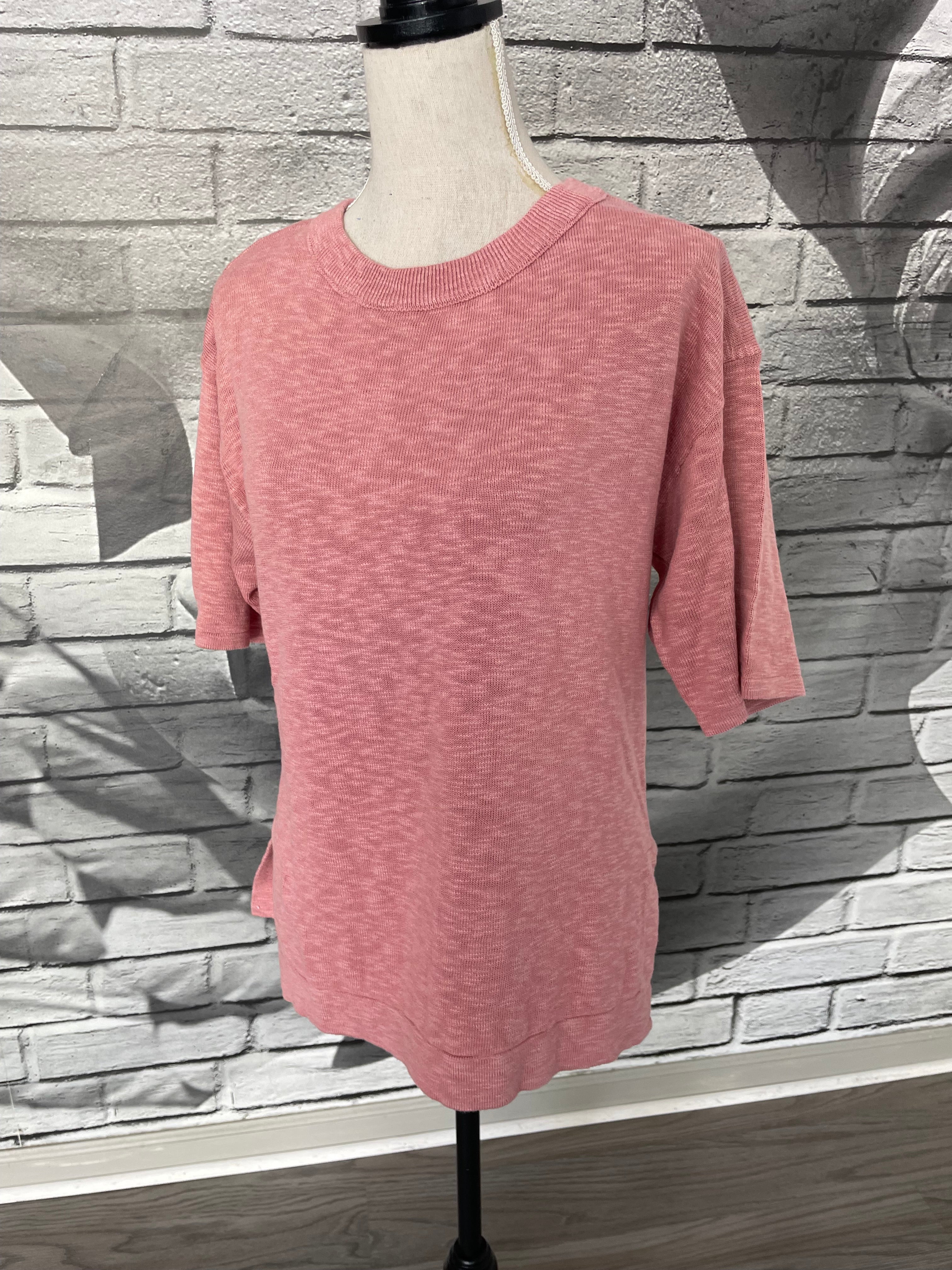 Amy Knit Blouse in Rose