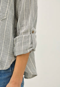Lana Blouse in Charcoal