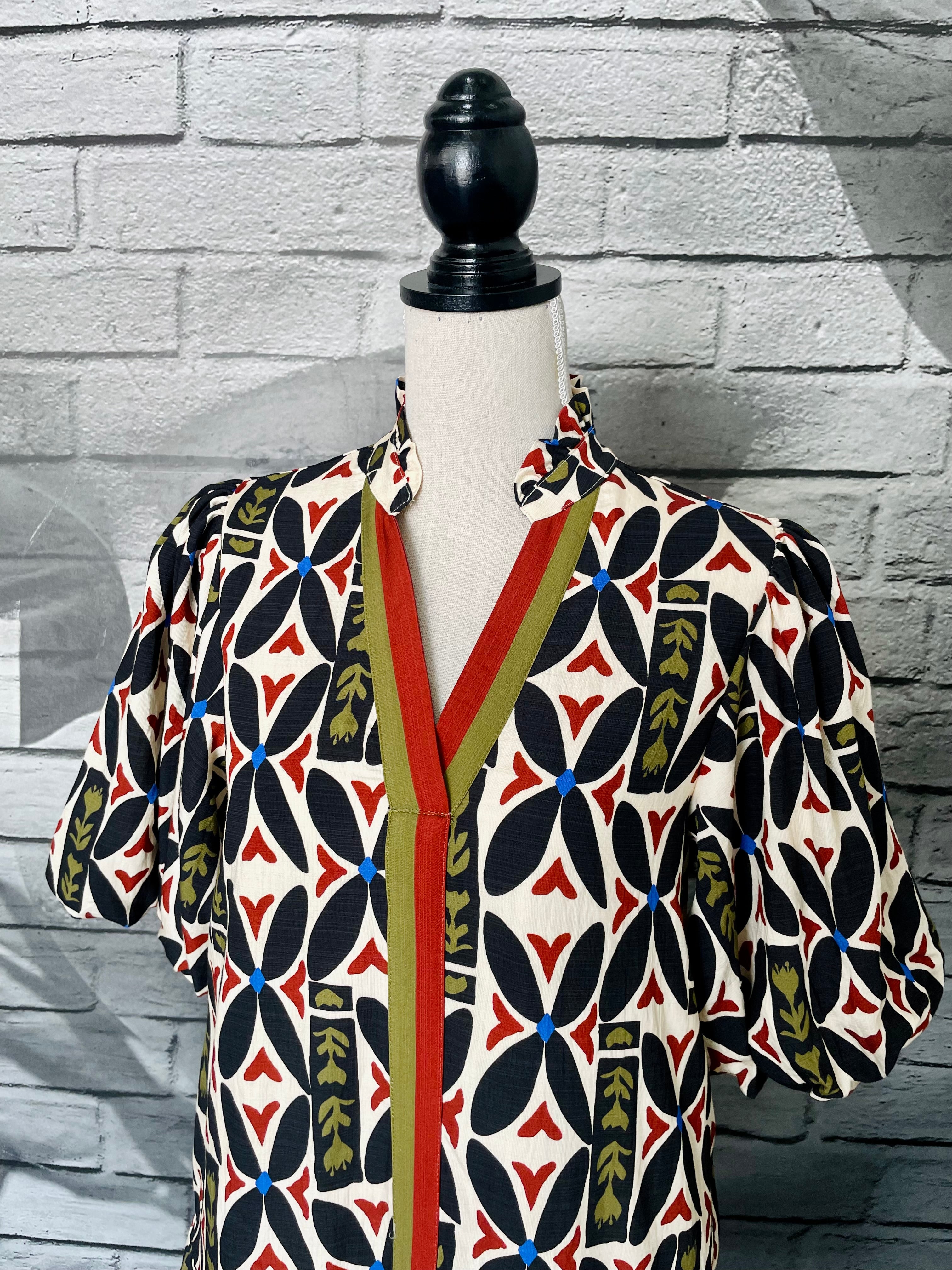 Julie Dress in Geometric