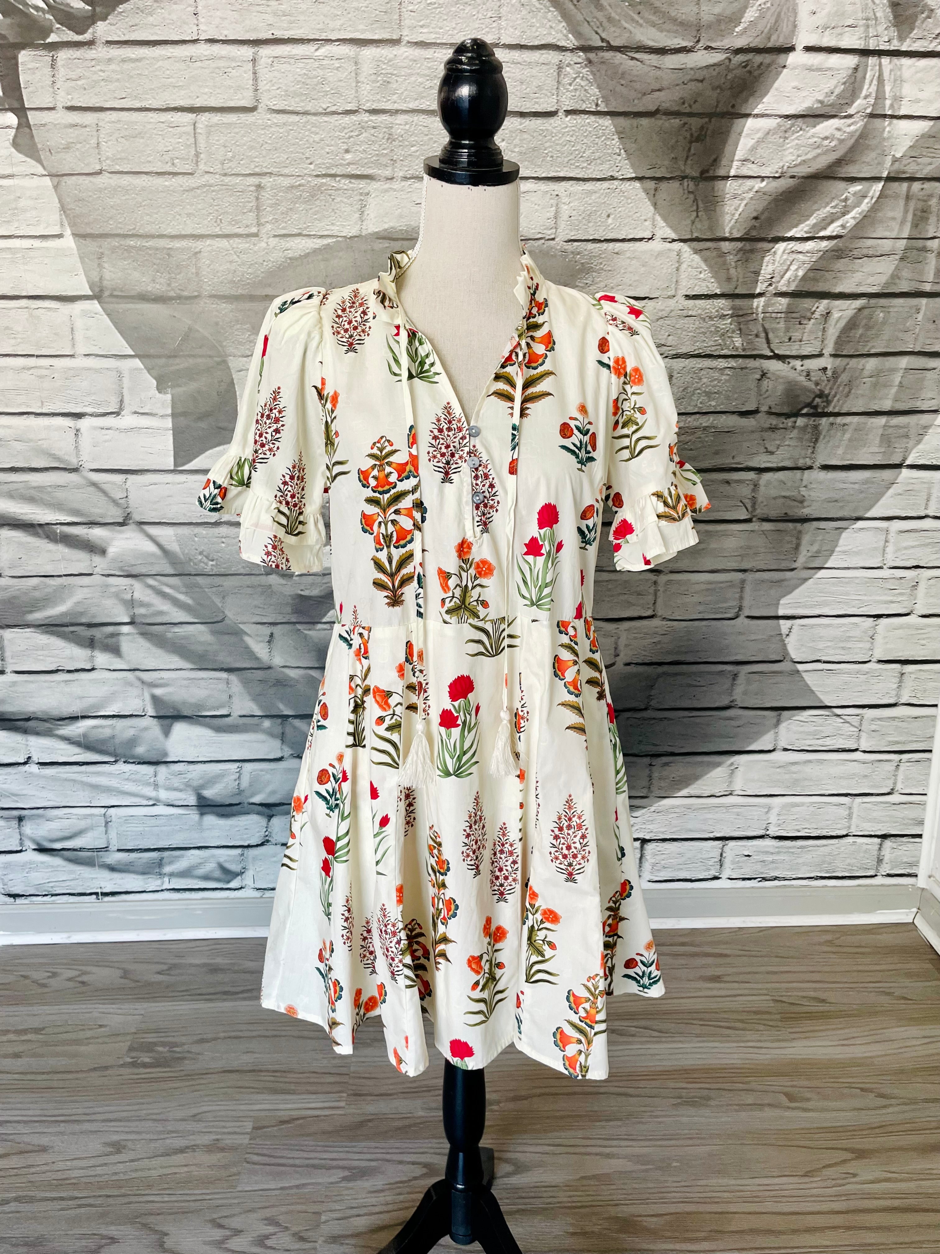Amelia Dress in Cream