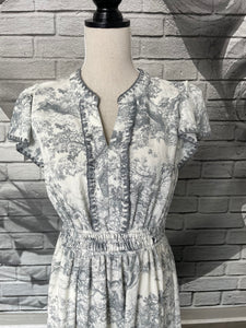 Lane Toile Midi Dress