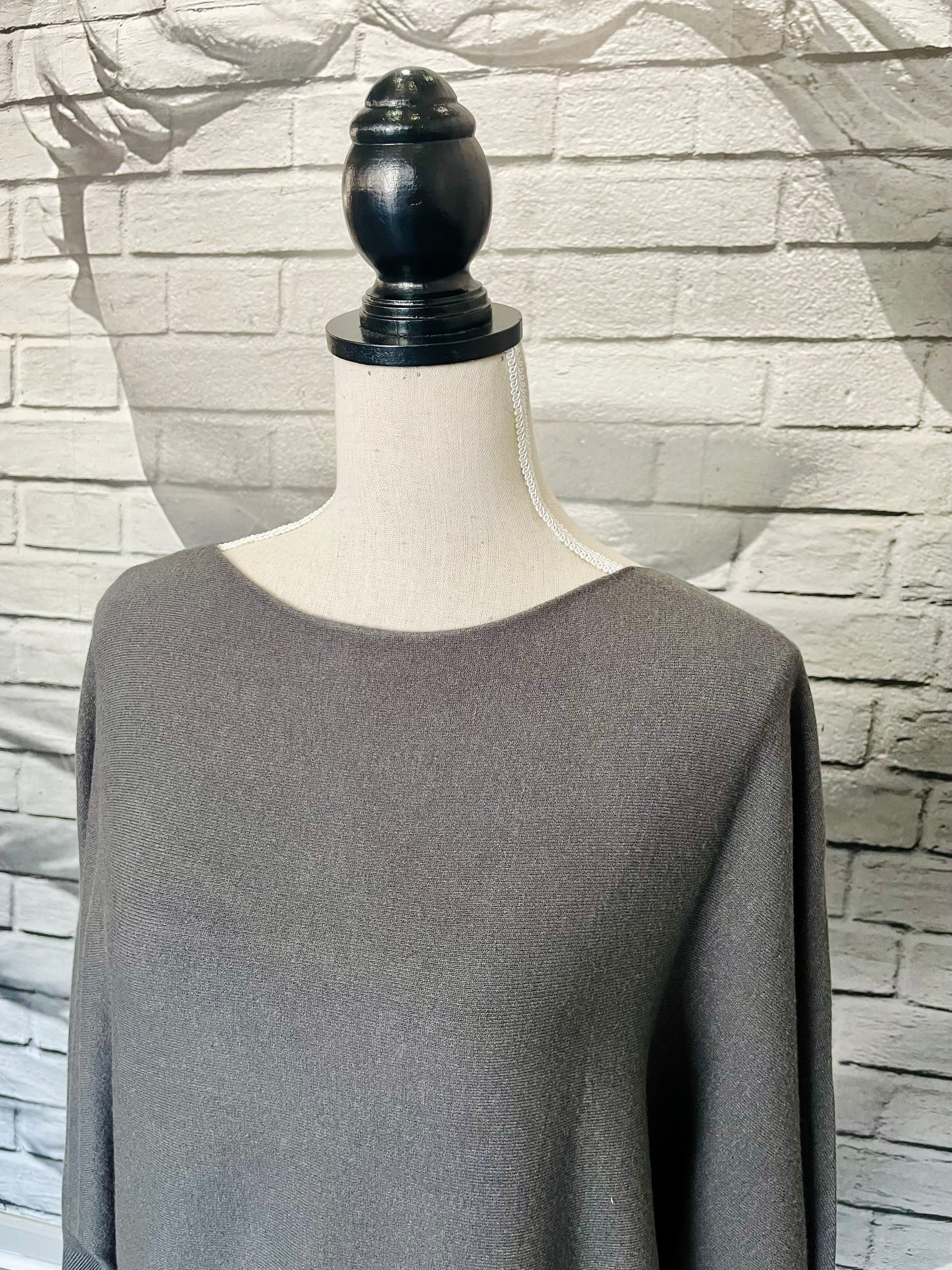 Essential Sweater Thin in Granite
