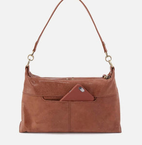 Avon Hobo Shoulder Bag in Burnished Saddle Buffed Leather