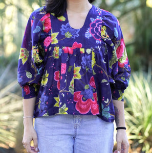 Rosemary Blouse in Navy