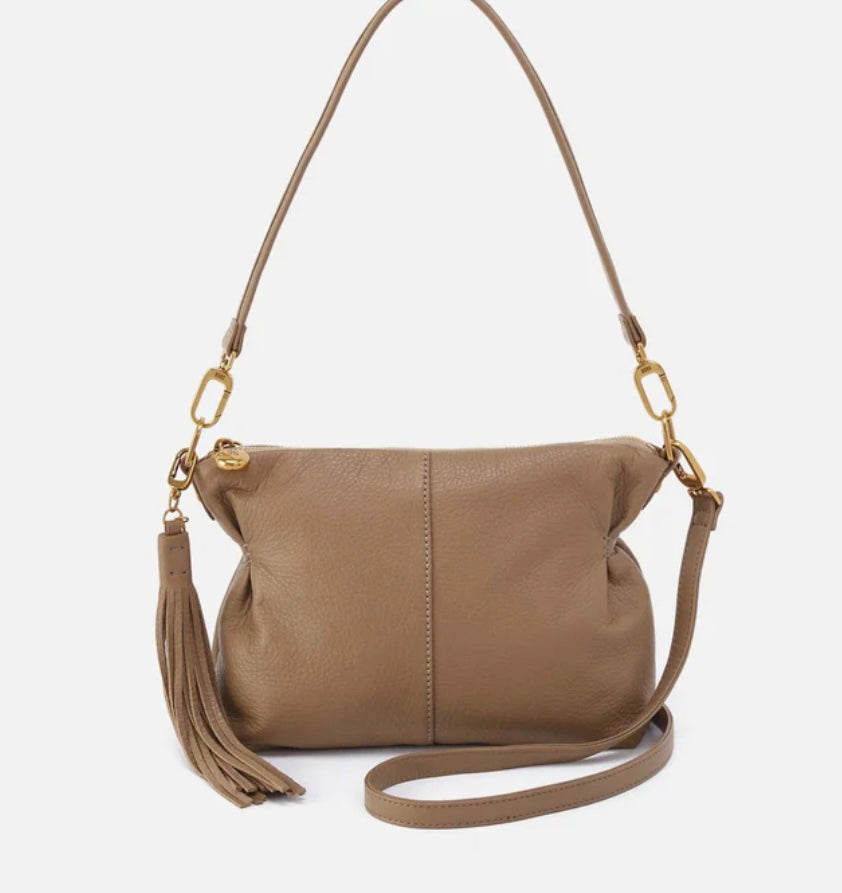 Kori Hobo Crossbody in Cedar Sage Brush Pebbled Leather