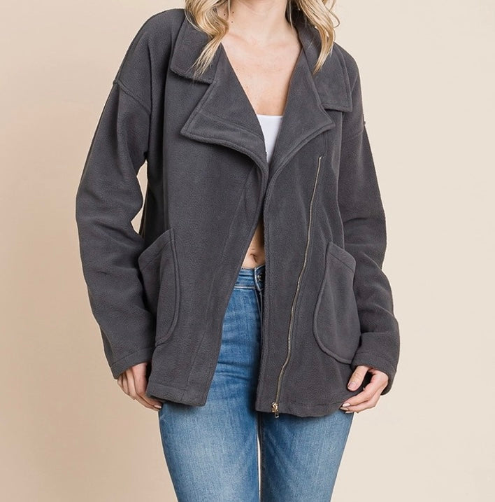 Charcoal teddy jacket 2025