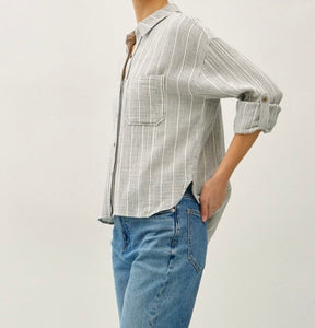 Lana Blouse in Charcoal