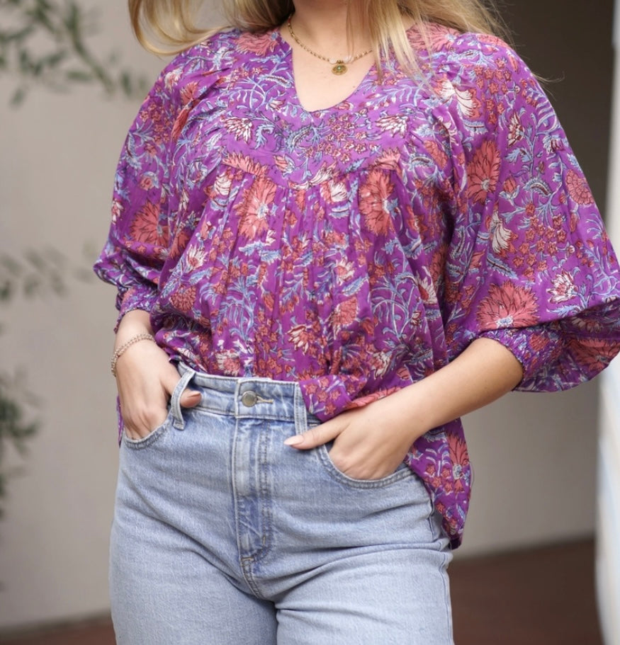 Rosemary Blouse in Purple