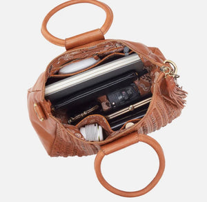 Sheila Hobo Medium Satchel in Harvest Wheat Washed Leather