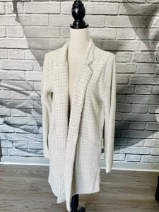 Carol Herringbone Cashmere Duster