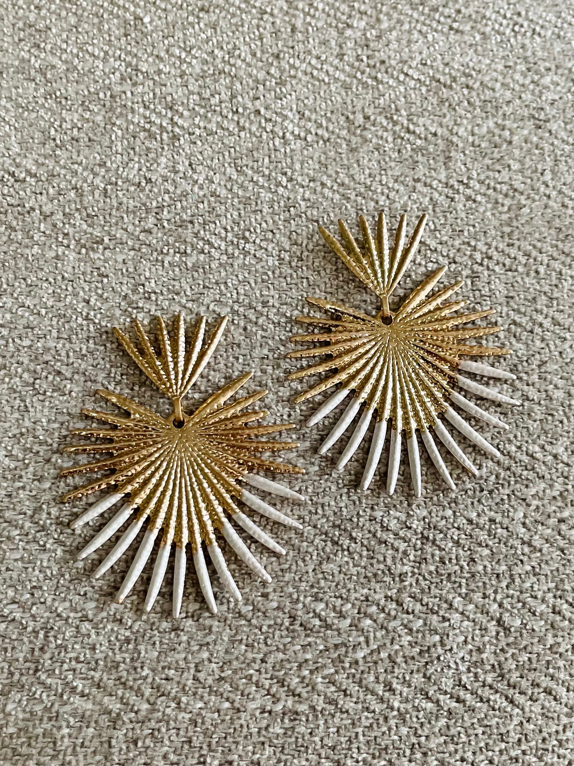 Tyler Earring with White