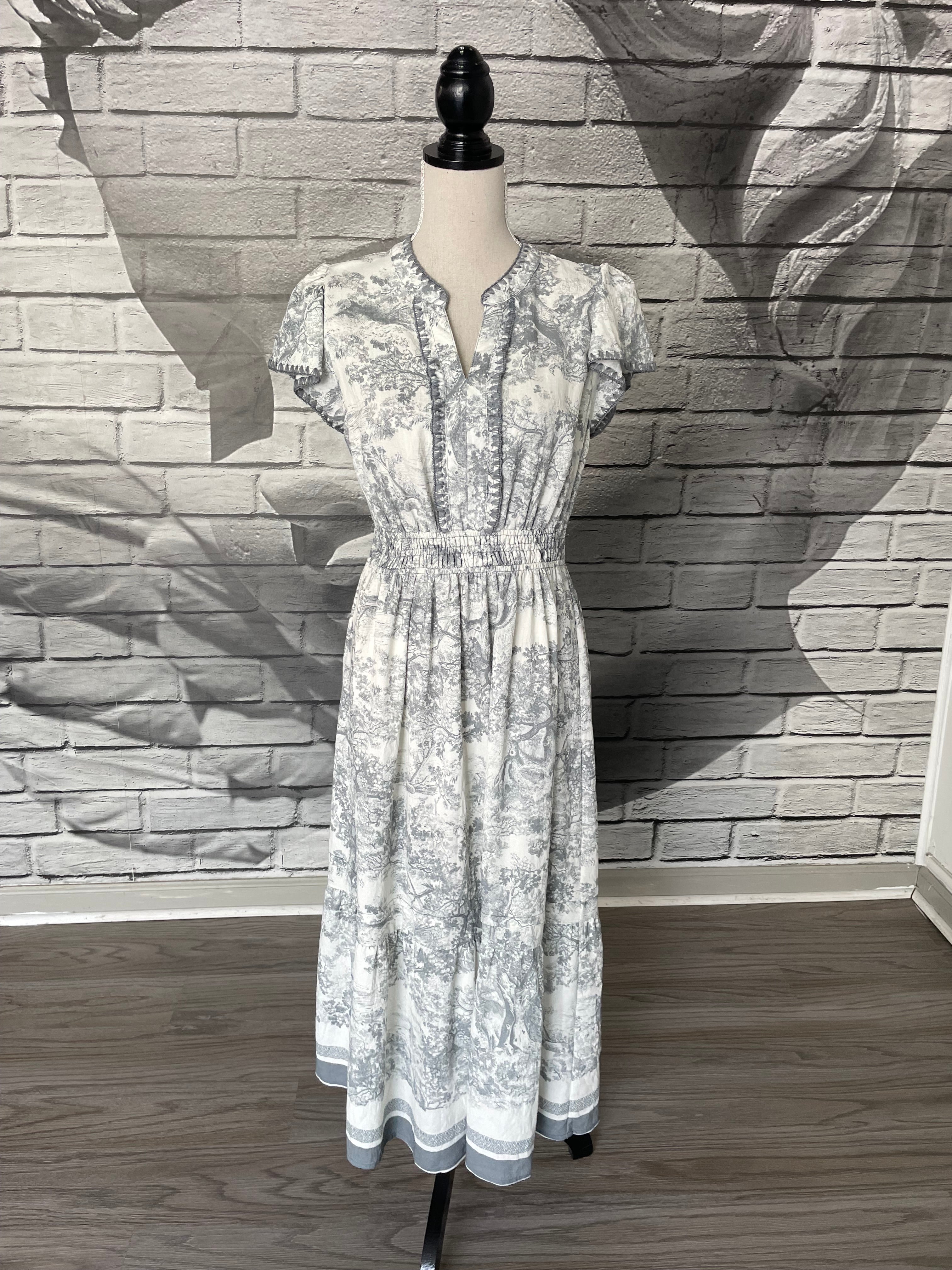 Lane Toile Midi Dress