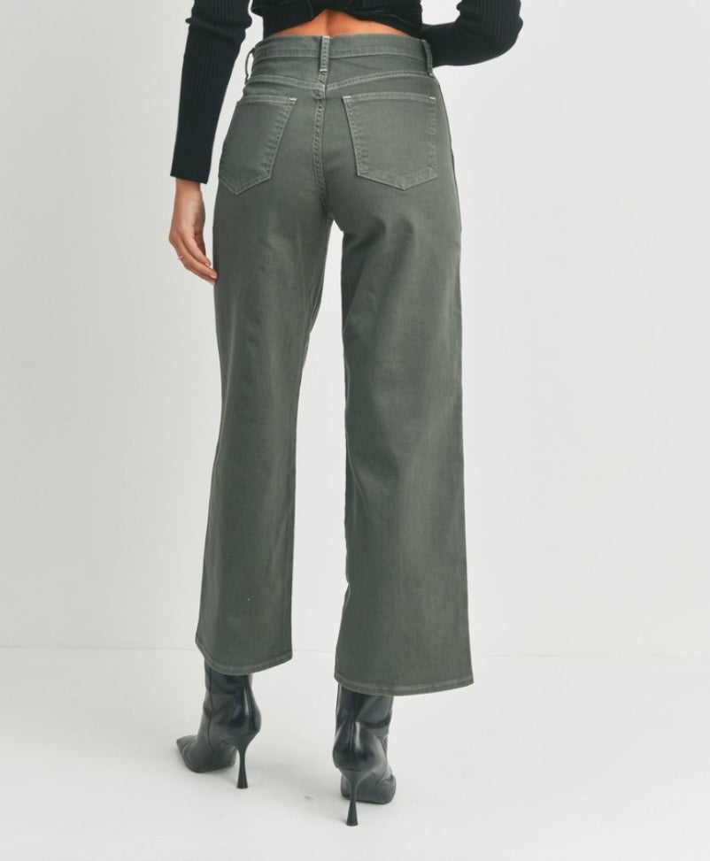 Seamed Utility Straight in Artichoke