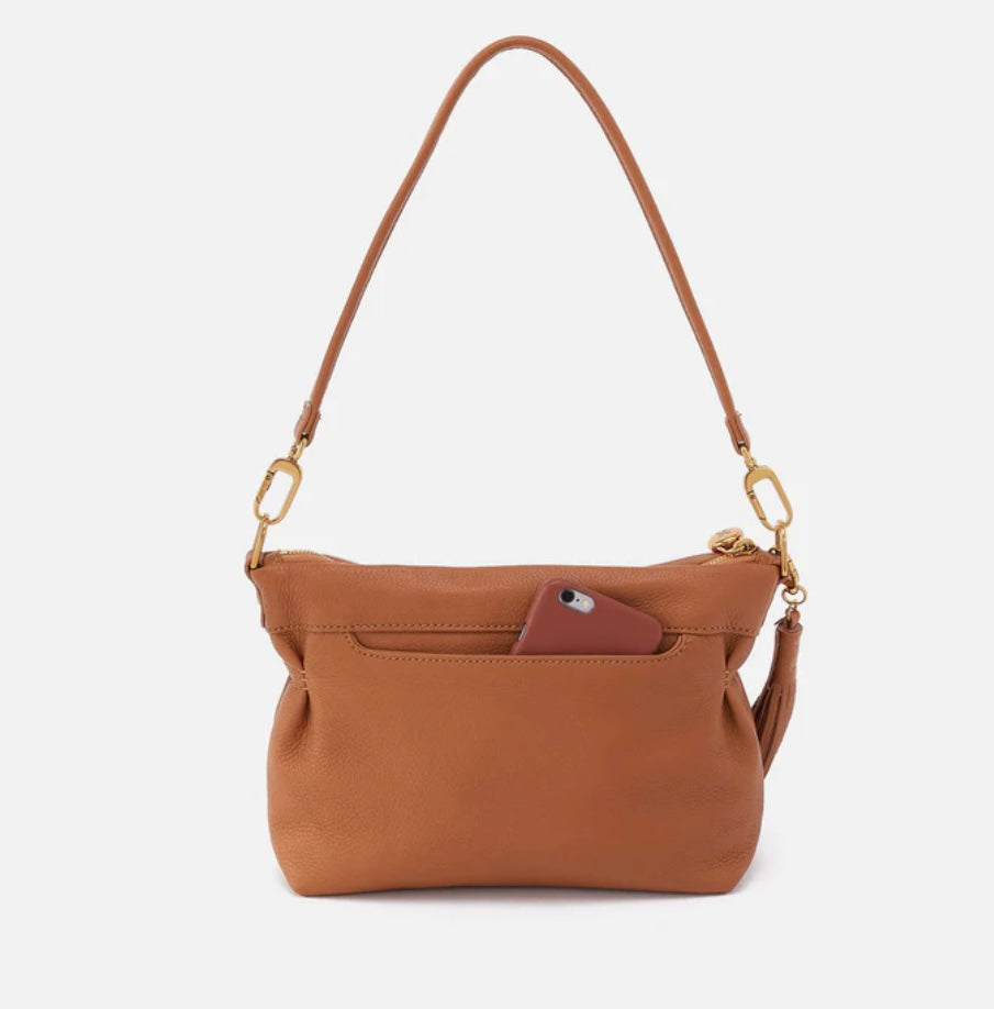 Kori Hobo Crossbody in Warm Honey Pebbled Leather