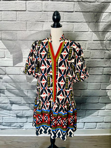 Julie Dress in Geometric