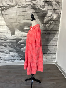 Amy Gauze Dress in Watermelon