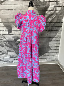 Morgan Dress in Hot Pink