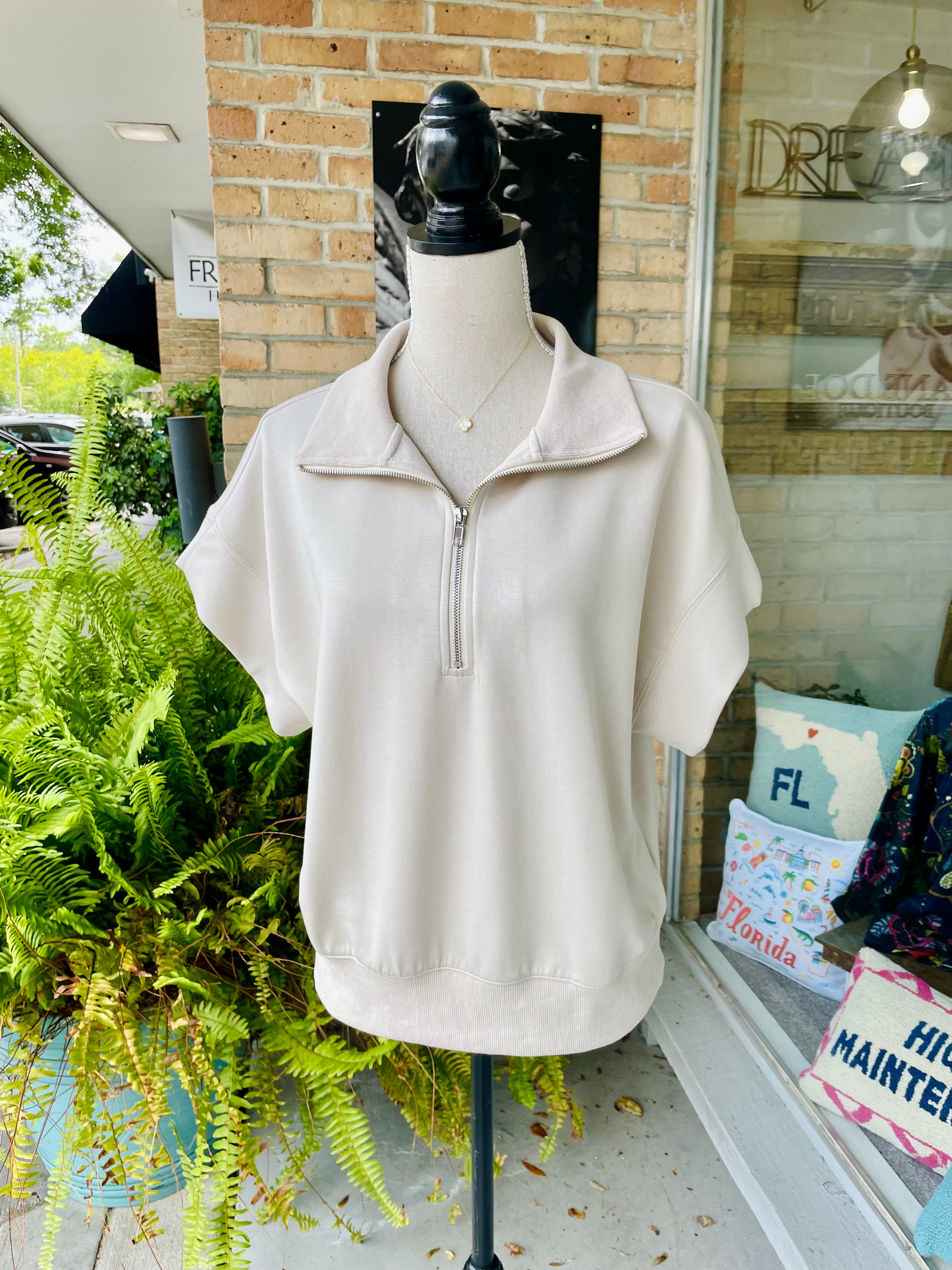 Sarah Zip Pull Over