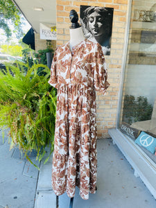 Kaden Dress in Brown