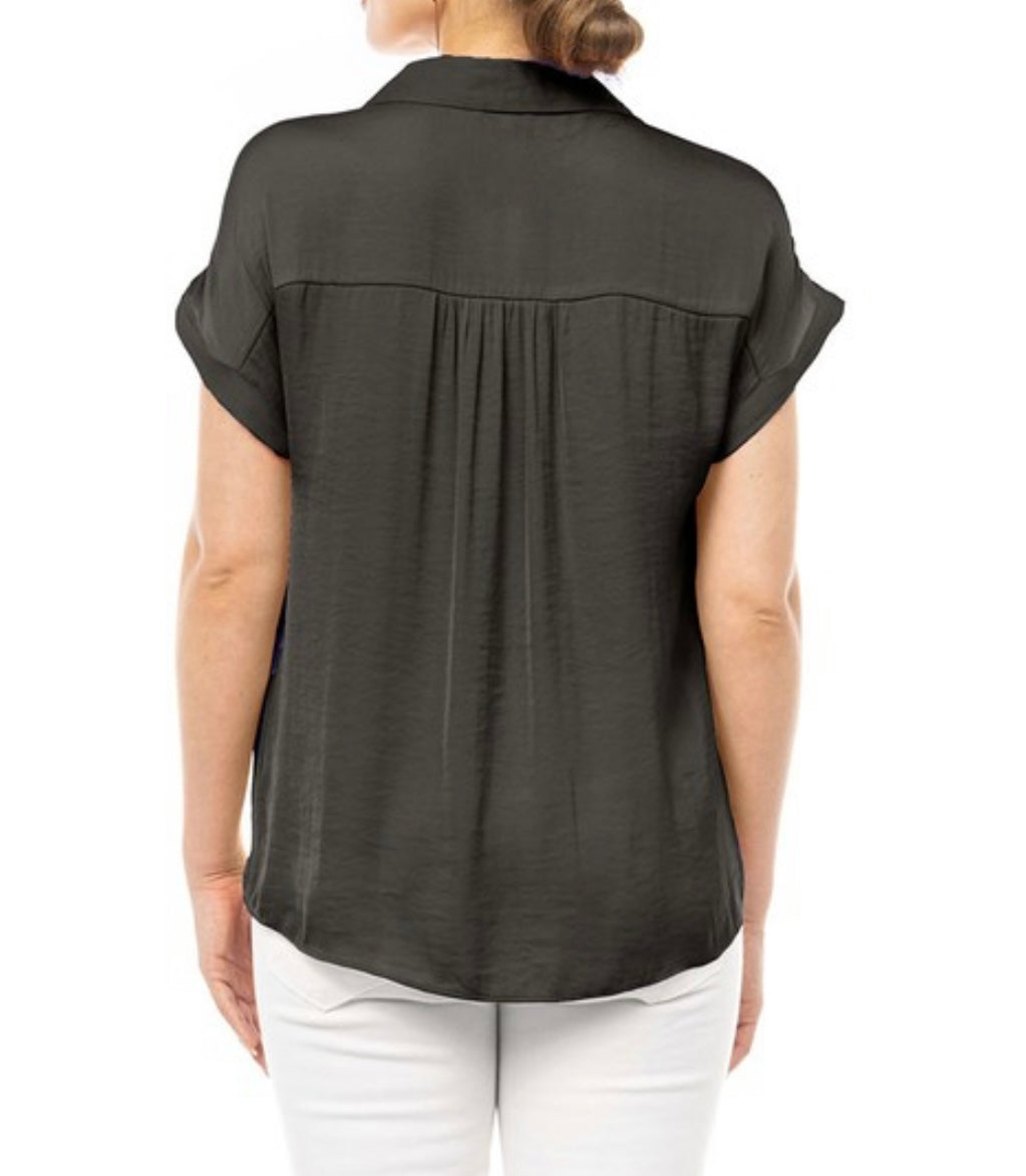 Marilyn Blouse in Charcoal