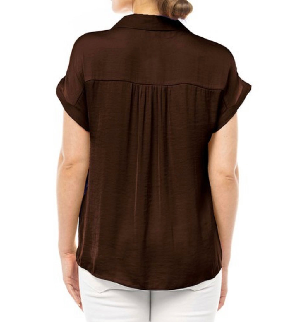 Marilyn Blouse in Chocolate