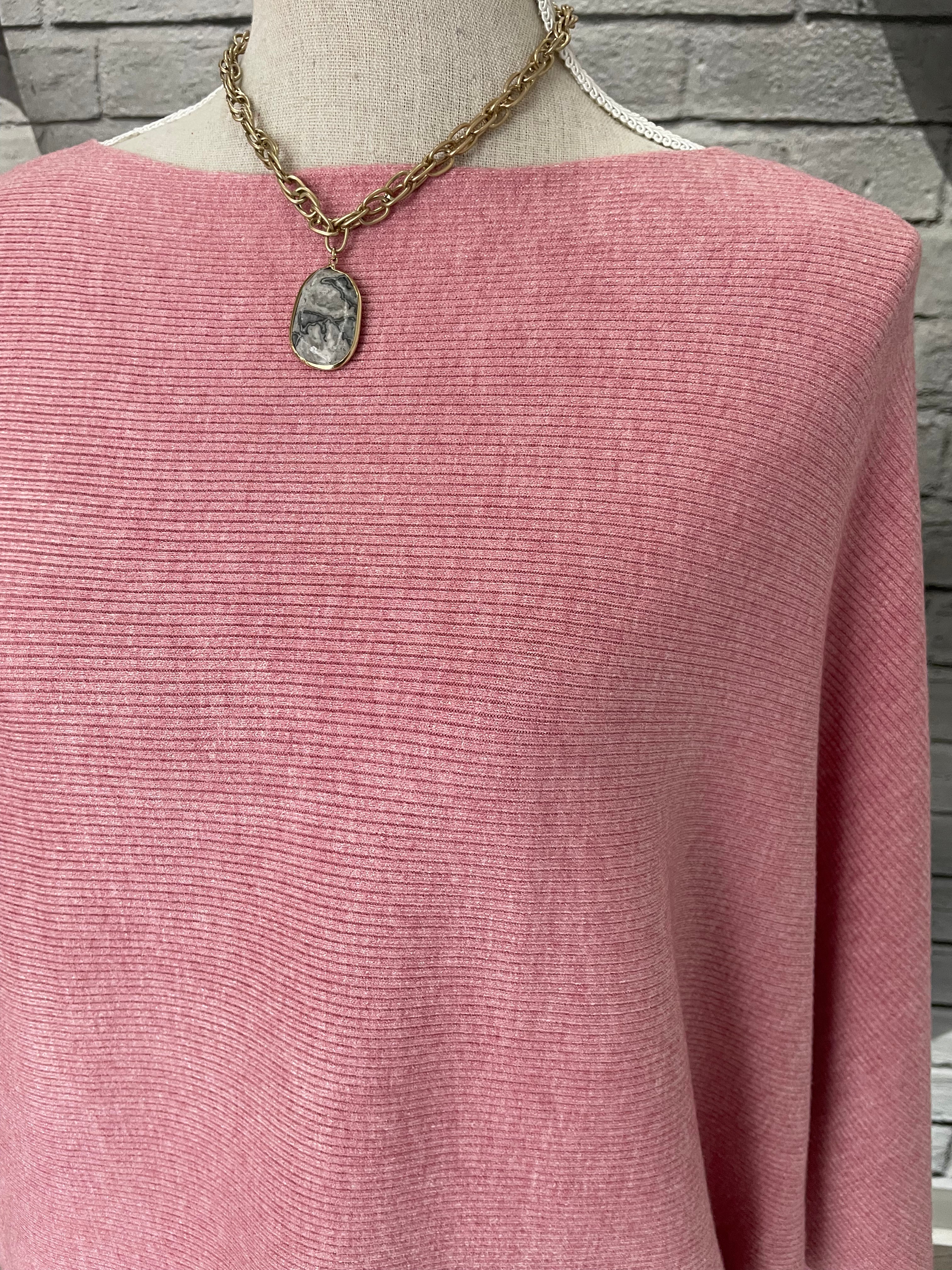 Essential Sweater in Dusty Pink