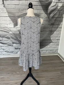 Margo Dress in Charcoal Windmill