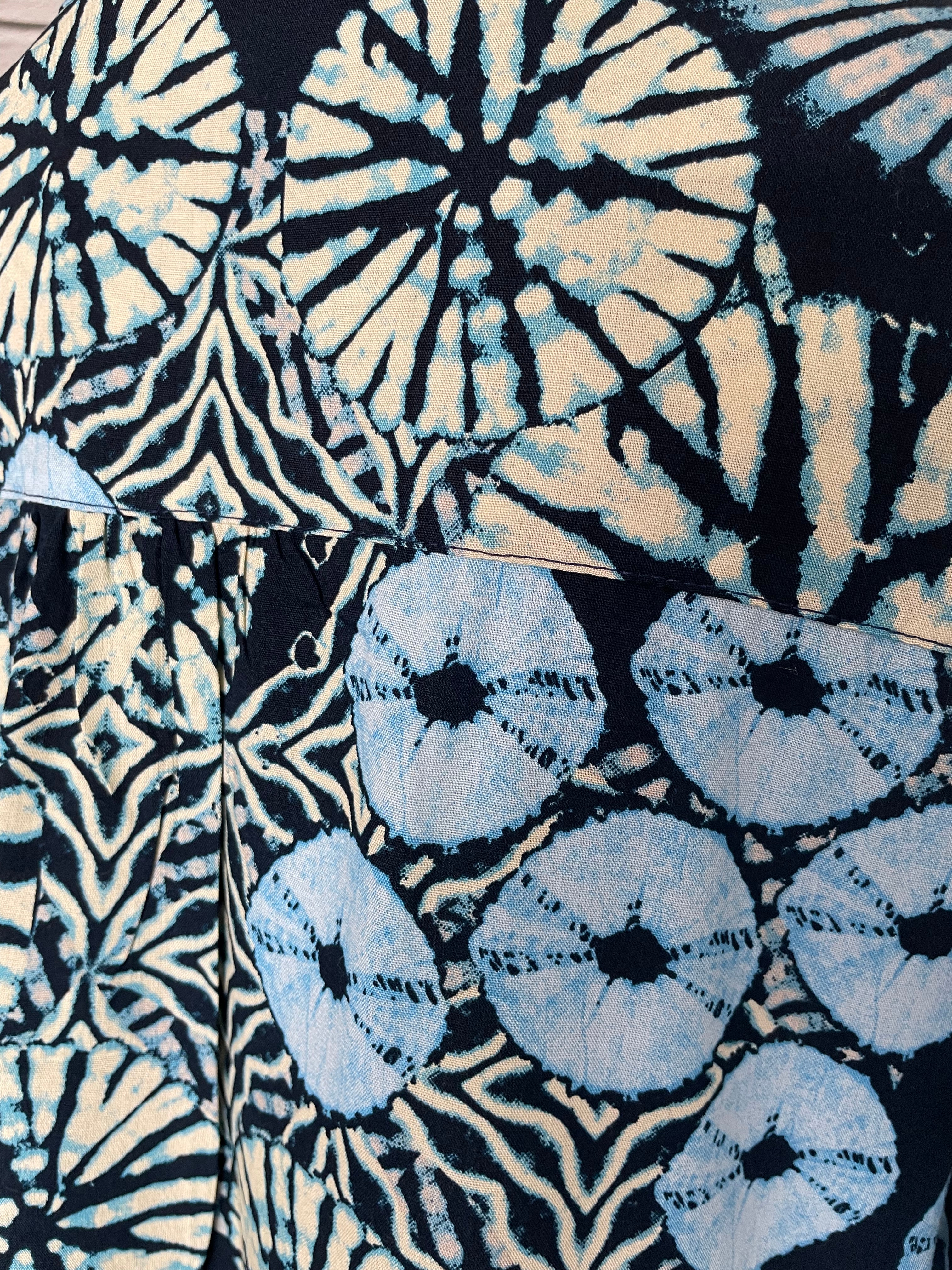 Laura Blouse in Blue Sea Urchin