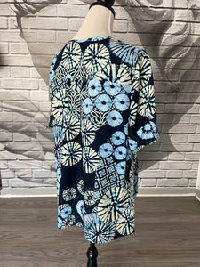Laura Blouse in Blue Sea Urchin