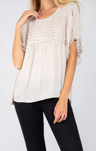 Boho Days Blouse in Parchment
