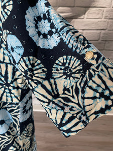 Laura Blouse in Blue Sea Urchin