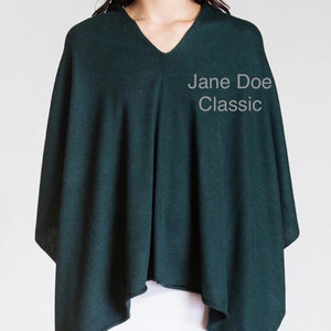 Jane Doe Classic Poncho in Forest Green