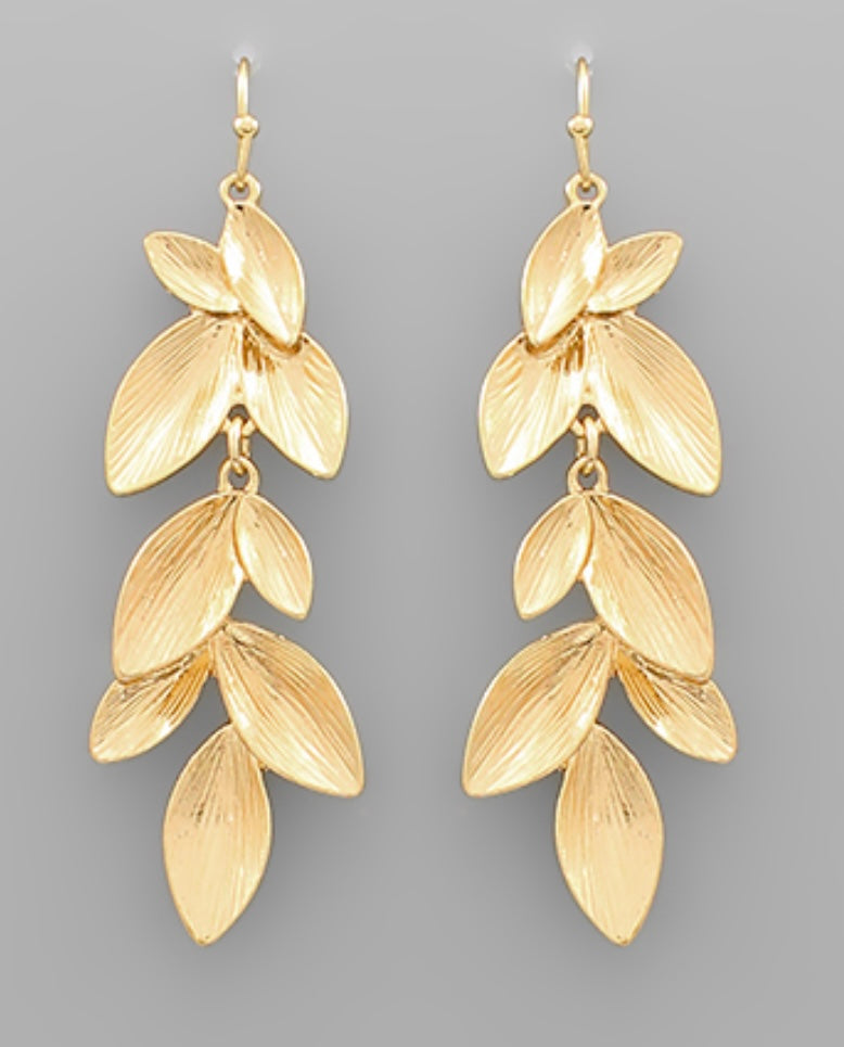 Tayla Golden Leaf Earrings