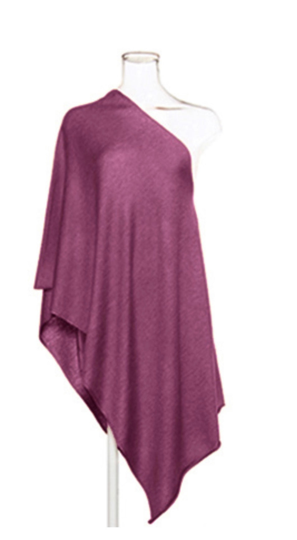 Jane Doe Classic Poncho in Mulberry