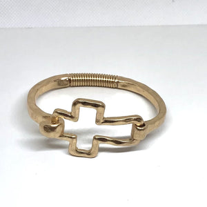 Cross Bracelet in Gold