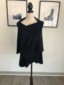 Veronica Vest in Black