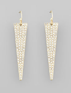 Anita Triangle Earrings in Gold