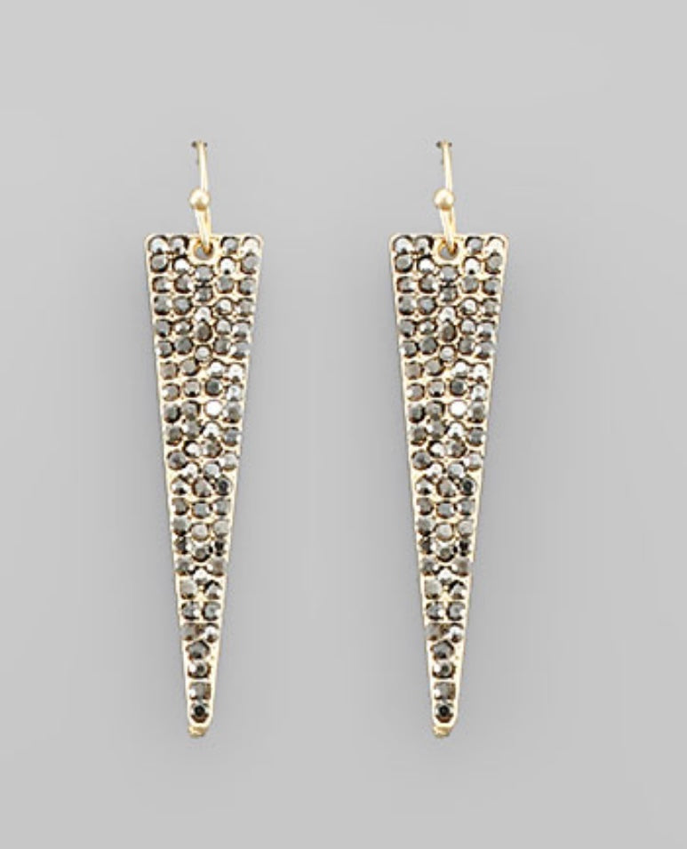 Anita Earrings in Hematite