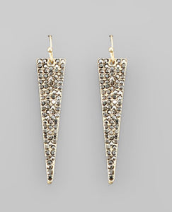 Anita Earrings in Hematite