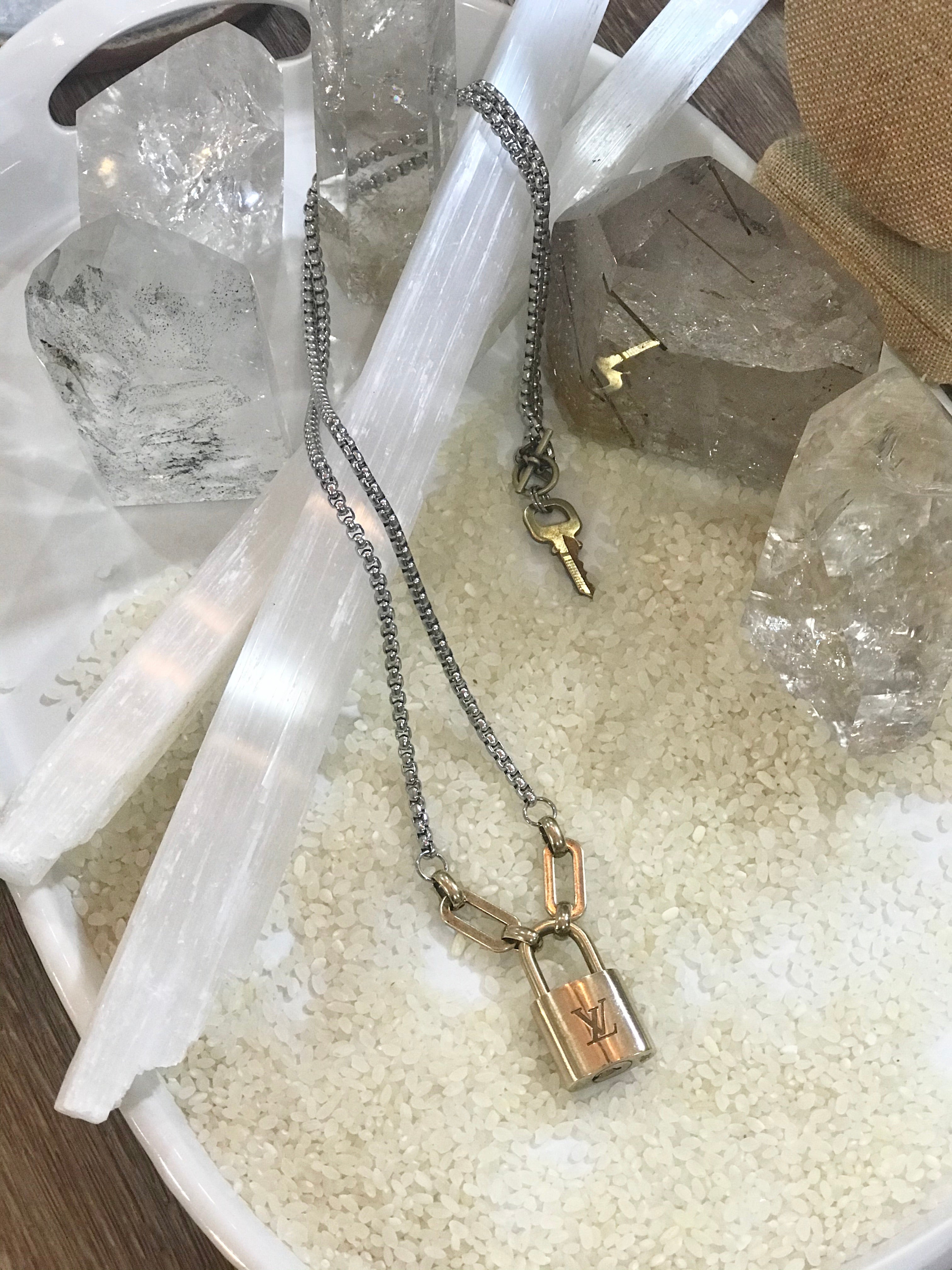 LV Lock & Key Necklace – For The Love Of Luxury